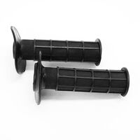 Standard Half Waffle Off Road Grips | Black