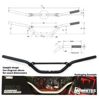 WHITES HANDLEBAR 7/8 AL6061 BLK CR85 RM/KX65 YZ85/80 CRF150R