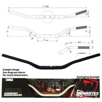 Handlebar TAPER 1"1/8 (28.6mm) AL6061 BLK for Honda CR480R 1981 to 1983