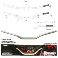 Handlebar TAPER 1"1/8 (28.6mm) AL6061 Silver for Kawasaki KX450F 2006 to 2020