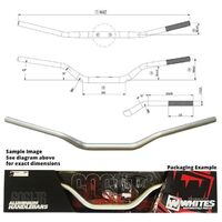 Handlebar TAPER AL6061 Silver for Honda CR250R 1984 to 2007