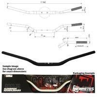 Handlebar TAPER 1"1/8 (28.6mm) AL6061 BLK for Yamaha WR250Z 1990