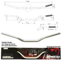 WHITES HANDLEBAR TAPER AL6061 SIL CR/RM/YZ/WR 1-1/8(28.6MM)