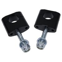 WHITES HANDLEBAR MOUNT 1-1/8 TAPER FLAT BLK