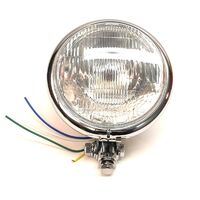 Bottom Mount HEADLIGHT | BATES Style |  5 3/4" | 147mm | H4 Bulb 60/55w