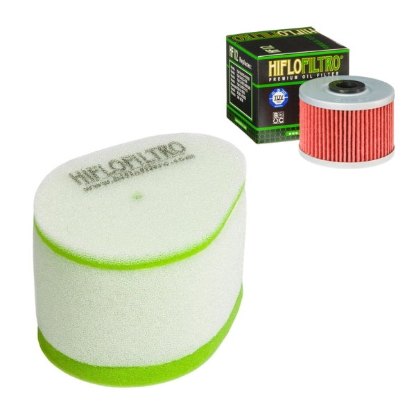 Hiflofiltro Oil and Air Filter for Kawasaki KLX140L Big Wheel 2008-2021