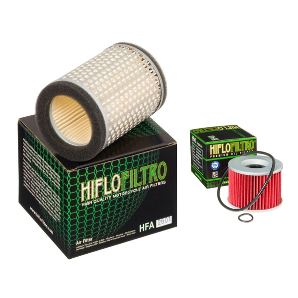 Hiflofiltro Air + Oil Filter for Kawasaki Z750 (KZ750 FOUR) 1981-1982