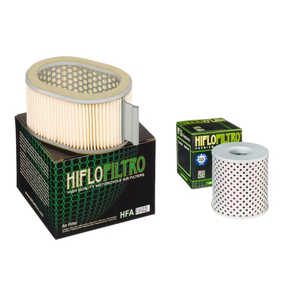 Hiflofiltro Air + Oil Filter for Kawasaki Z1 (900) 1973-1976