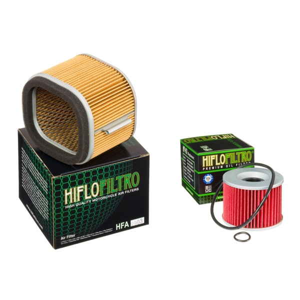 Hiflofiltro Air + Oil Filter for Kawasaki Z1100 (SHAFT DRIVE) 1981-1983