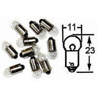 Instrument Bulbs | Clear Head | 6V | 3W | Box Of 10
