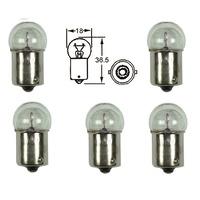 Small Head Indicator Bulbs 6V 10W | Parallel Pin | Set Of Five BA15S