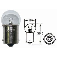 One Indicator Bulb Small Head 12V 15W