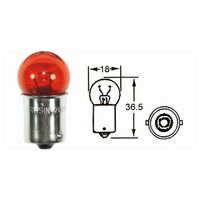 One Indicator Bulb 12V 21W Amber Small Head