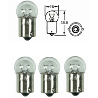 Indicator Bulbs | 12V | 4 Bulbs | 21W | Small Head Clear