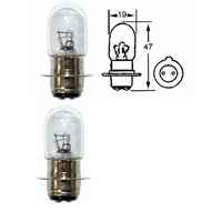 Headlight Bulbs, Two Items,1 Pin for 12V Bikes 35/35W Px15D