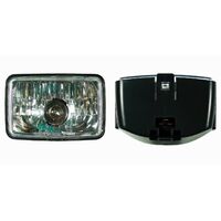 Headlight | Rectangular | 12V 35/35w | Side Mount | Vintage | ATV | Cafe Racer