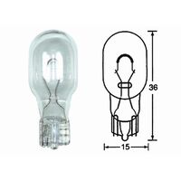 One 12V 21W Wedge Base Indicator Bulb