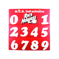75MM Helmet Number Board White