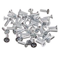 WHITES SCREW 6X20 FLAT C/SUNK PKT=50 (thread pitch 6 x 1.0)