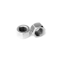 WHITES NUT PLAIN 5mm 8mm AF PKT=50 (thread pitch 5 x 0.8)