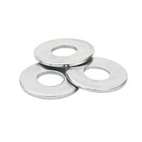 WHITES WASHER FLAT ZP 3MM PKT=50