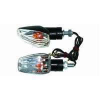 Cubic Mini Indicator Clear Lens Amber Bulb L/H