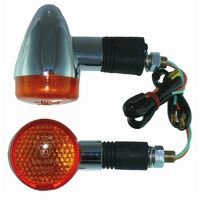 Bullet Indicator Rubber Mount Chrome
