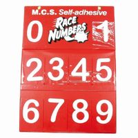 110MM Junior Arial Number Board White