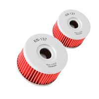 K&N Oil Filter KN-137 Two Pack for Suzuki XF650 Freewind 1997 to 2002