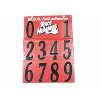 170MM Kurly Number Board Black