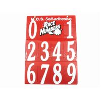 170MM Kurly Number Board White