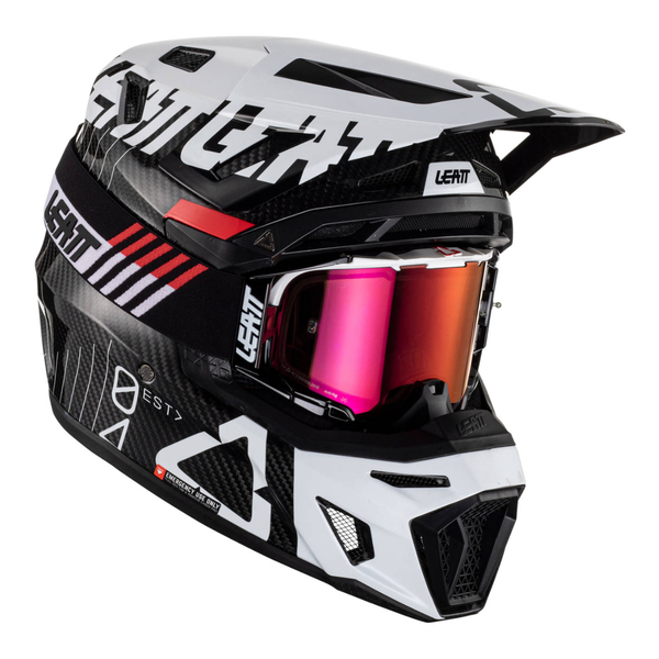 LEATT HELMET KIT MOTO 9.5 CARBON WHT V23