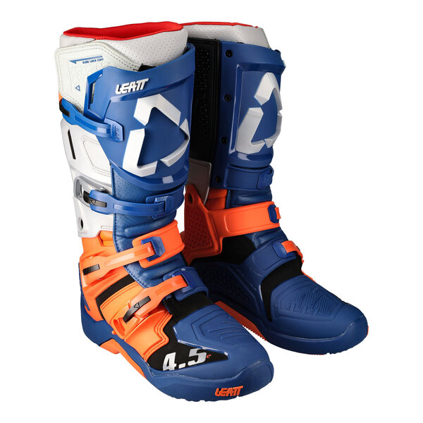 LEATT 2022 4.5 ENDURO BOOT - BLUE / ORANGE / GREY