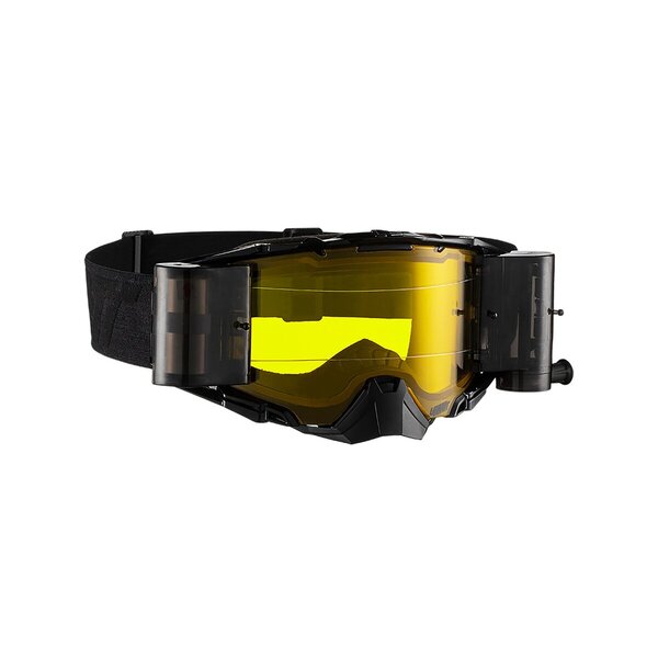 LEATT GOGGLE VELOCITY 6.5 ROLL-OFF BLK/GRY - YELLOW LENS