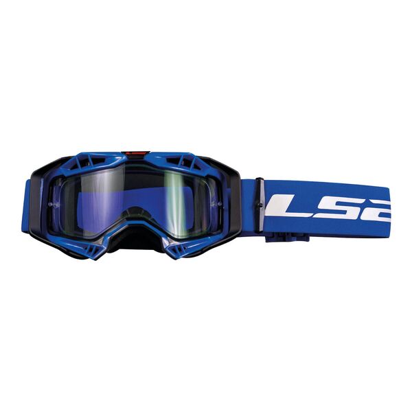 LS2 Aura Goggle Blue With Clear Lens