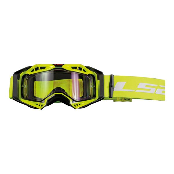 LS2 Aura Goggle Yellow With Clear Lens