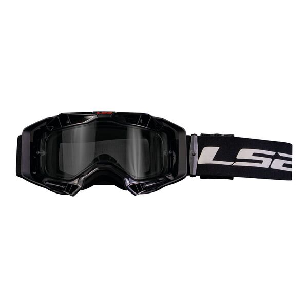 LS2 Aura Goggle Black With Clear Lens
