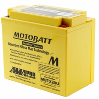 Motobatt 12V Glass Matt Battery for HD FXE 1200 Super Glide 1974 to 1979