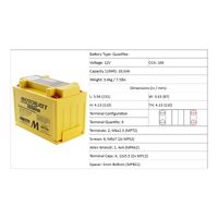 Motobatt MBTX9U Glass Matt 12V Battery for Honda TRX300X 2009