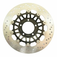 Front Floating Brake Disc Rotor Black for Triumph SPEED TRIPLE 955 2002 to 2004