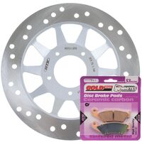 BRAKE ROTOR & PAD FRONT KIT - HON XR150L 14-20