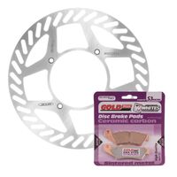 BRAKE ROTOR & PAD FRONT KIT - KAW KLX300R 97-08
