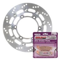 BRAKE ROTOR & PAD FRONT KIT - SUZ DR650SE 96-20