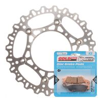 BRAKE ROTOR & PAD FRONT KIT - YAM YZ250F 16-20 - WAVE