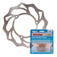 BRAKE ROTOR & PAD FRONT KIT - KTM 85 SX 03 - WAVE