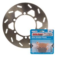 BRAKE ROTOR & PAD REAR KIT - KAW KLX300R 97-08