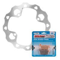 BRAKE ROTOR & PAD REAR KIT - SUZ RMZ450 05-17 - WAVE