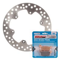 BRAKE ROTOR & PAD REAR KIT - SUZ DRZ400E 00-20