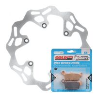 BRAKE ROTOR & PAD REAR KIT - YAM WR250F 02 - WAVE