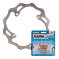 BRAKE ROTOR & PAD REAR KIT - KTM 85 SX 04-10 - WAVE